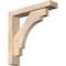 Ekena Millwork Merced Block Smooth Bracket w/ Offset Brace, Douglas Fir, 3 1/2"W x 16"D x 16"H BKT0402X16X16MRC05SDF - alternate 1